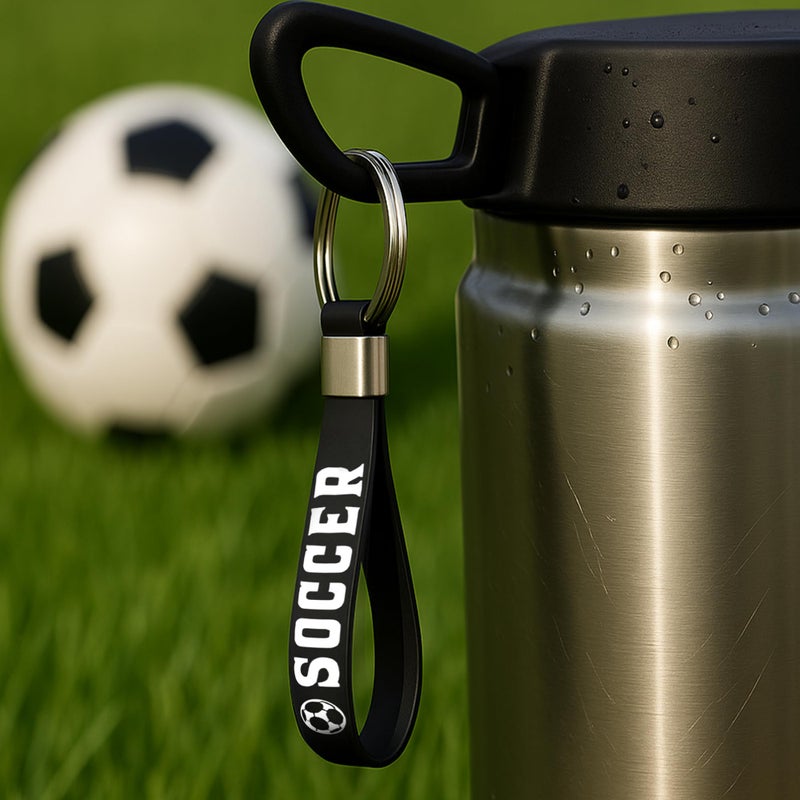 Inkstone Soccer Keychains with Motivational Quotes - Image 4